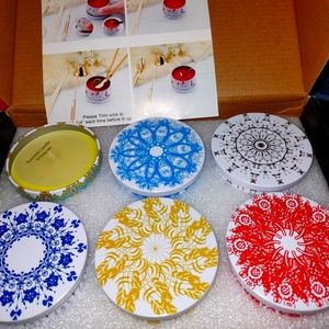 Scented candle set of 6